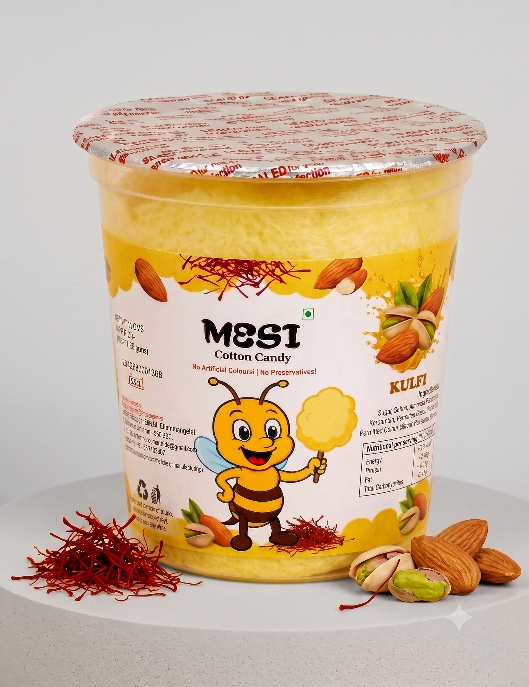 Mesi Heritage Kulfi Cotton Candy – Traditional Sweet 6-Piece Pack