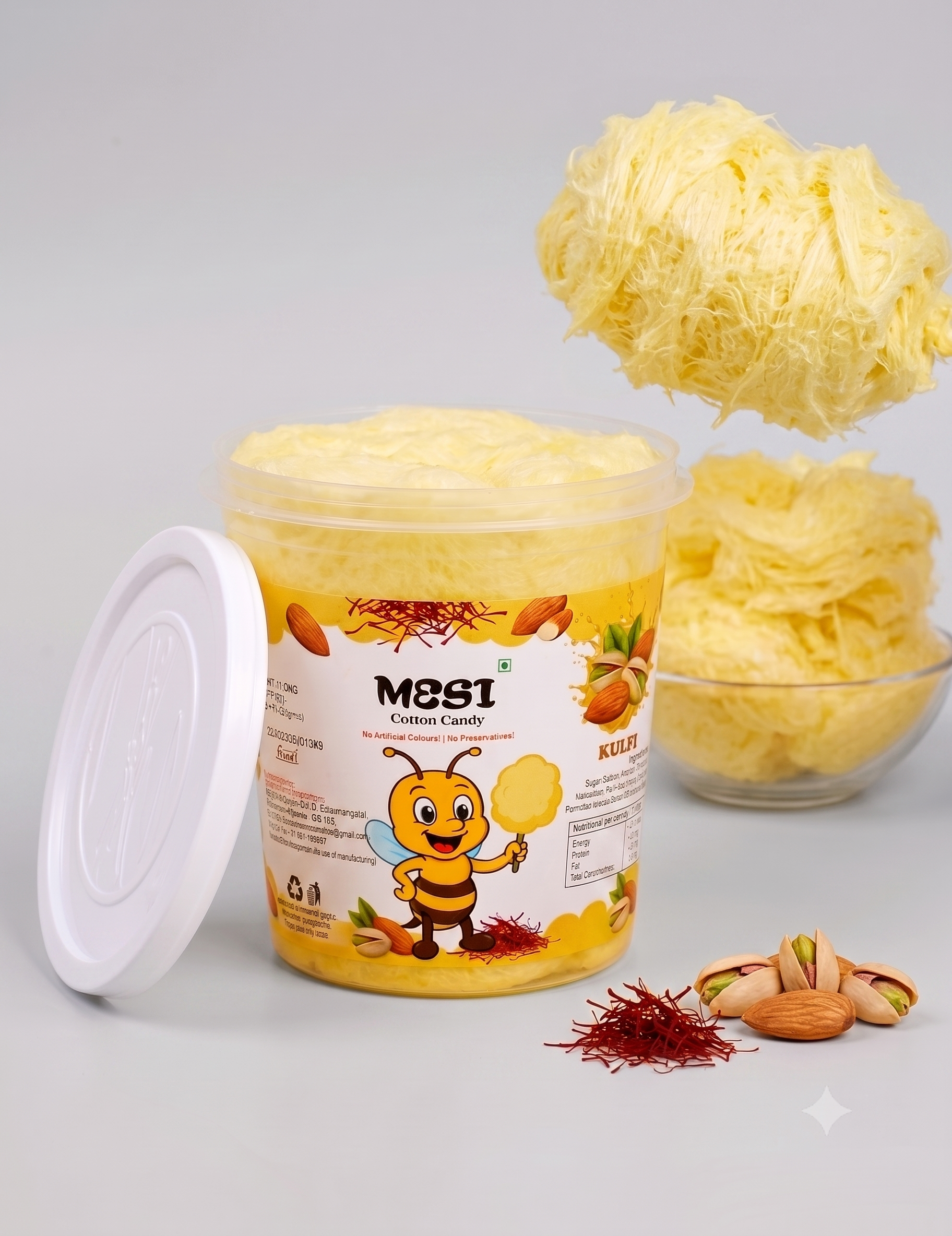 Mesi Heritage Kulfi Cotton Candy – Traditional Sweet 6-Piece Pack