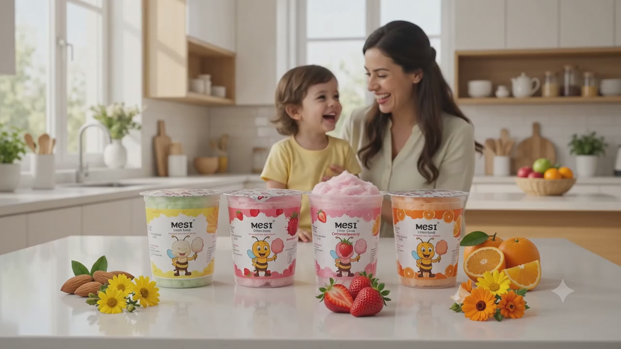 Mesi Trio Cotton Candy Pack – 3 Tubs of Sweet Nostalgia